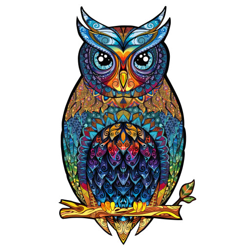 پازل جغد دفرمه 2 طرح